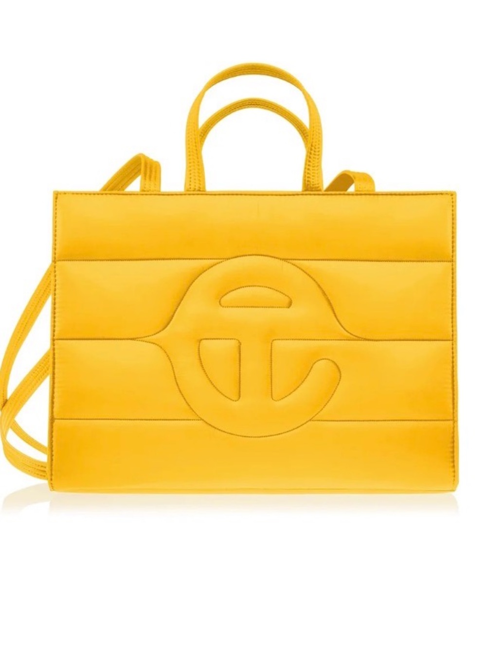 Telfar Medium  Shopping Bag Yellow Puffy Tote